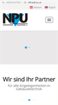 Mobile Screenshot of npu.at